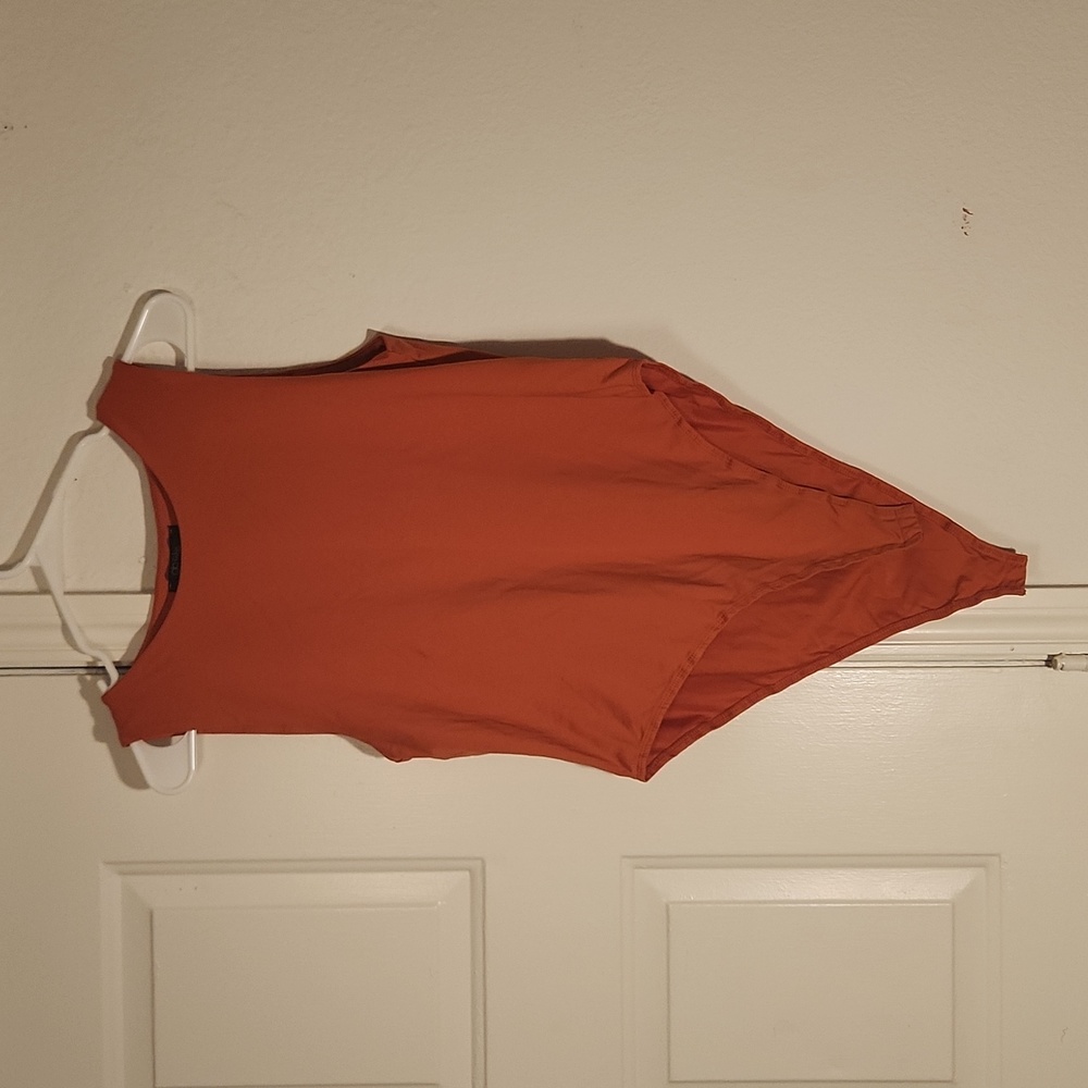 🎊4/$20 // GLO FASHION LONDON: Orange Bodysuit
